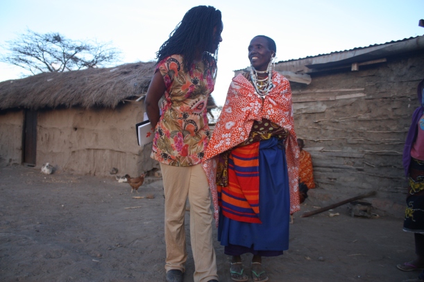 In my best Swahili, I express my gratitude to a Maasai woman after interviewing her